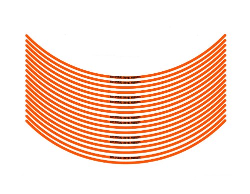 エムディーエフ リムストライプ ソリッドタイプ オレンジ 4mm幅 17インチ RIM-4M-OG-17