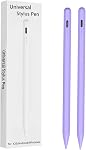 2 Pieces Stylus Pen for iOS/Android/Windows Stylists Pen for Samsung Galaxy Tab A9/A8/A7 Tablet Pens with Dual Touch Screen Stylus Pencil (Pink)