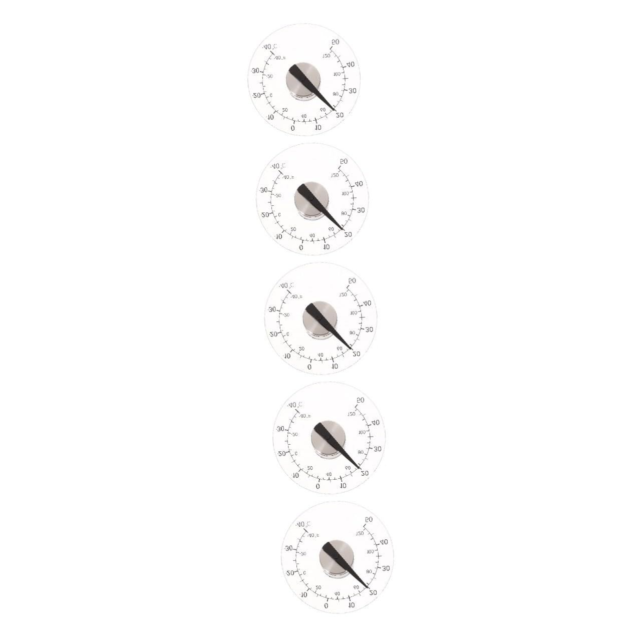 BESPORTBLE 5 Pièces Jauge De Température Extérieure Thermomètre Jauge De Température Autocollant Statique Cadran