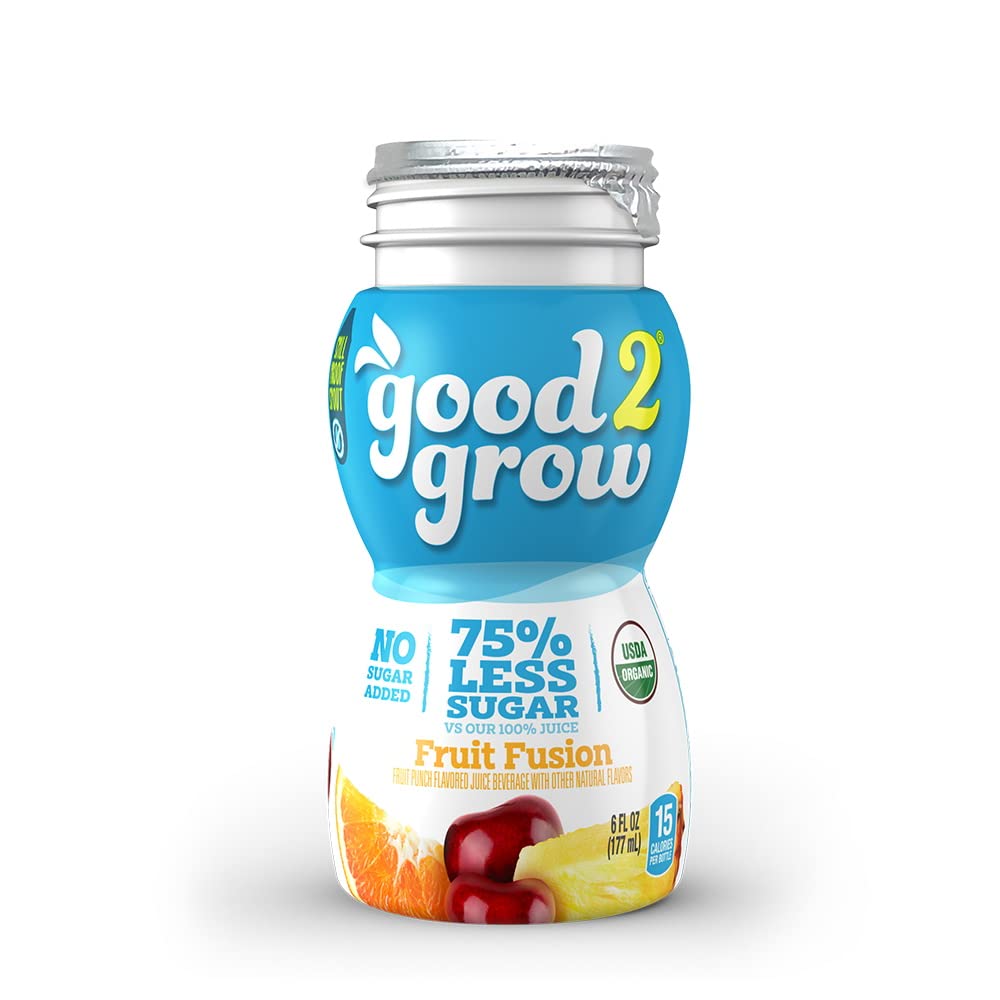 Buy good2grow Low Sugar Fruit Fusion Juice 24pack of 6Ounce BPAFree Juice Bottles, NonGMO