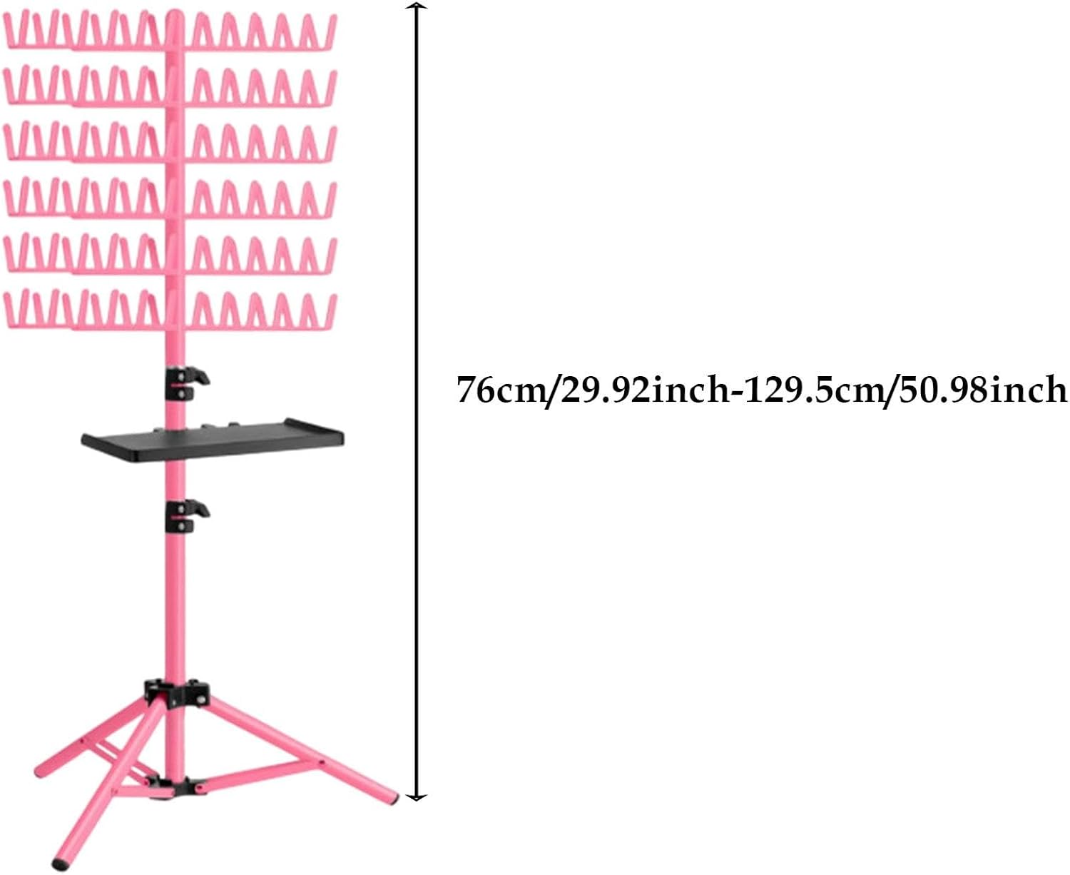 Generic Braiding Hair Rack Stand Flexible for Hairstylists Hair Extension Holder for Braiding Hair, Pink