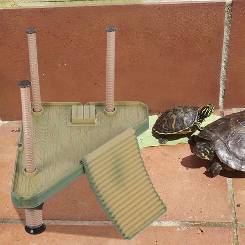 Isla para tortugas de agua en plástico ABS de alta resistencia 7