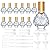 YU FENG 12pcs 15ml Glass Bottle Perfume Atomizer Refillable Spray Empty Perfume Bottle with Funnels Pipettes Dispenser for Perfume,Fragrance,Lotion,Essential Oil