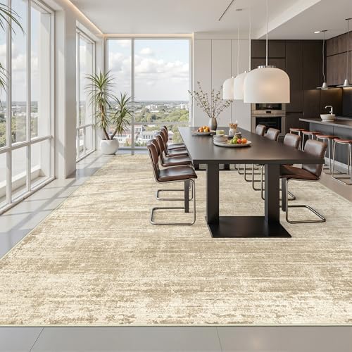 zesthome 10x14 Area Rugs for Living Room, Non-Slip Backing Washable Rug, Modern Abstract Area Rug, Stain Resistant Rugs for Bedroom, Ultra-Thin Large Area Rugs, Area Rug 10x14