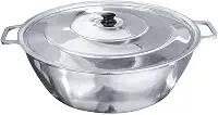 Tacho Alumínio Fundido Polido Industrial Grosso Hotel 50cm 20L