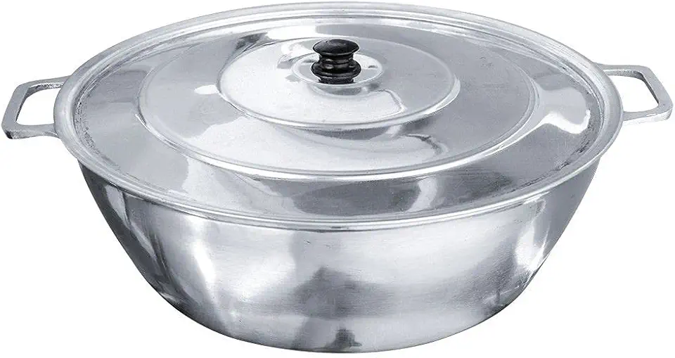 Tacho Alumínio Fundido Polido Industrial Grosso Hotel 50cm 20L