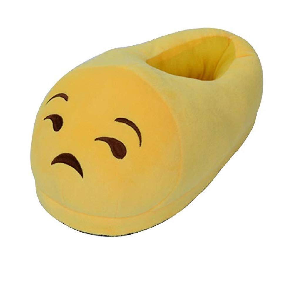 Unisex Antislip Emoji Plush Super Soft Indoor Slipper