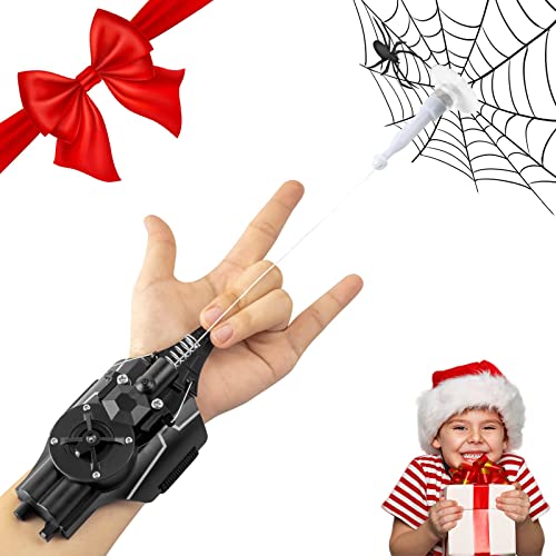 Web Shooter, 9.4Ft Real Rope Launcher - Can Grab Small Objects， Usb-Charging Launcher Wrist Strap Accessory For Cosplay, Spider Web Shooters For Kids That Shoot Real Webs (Black) #TOP1