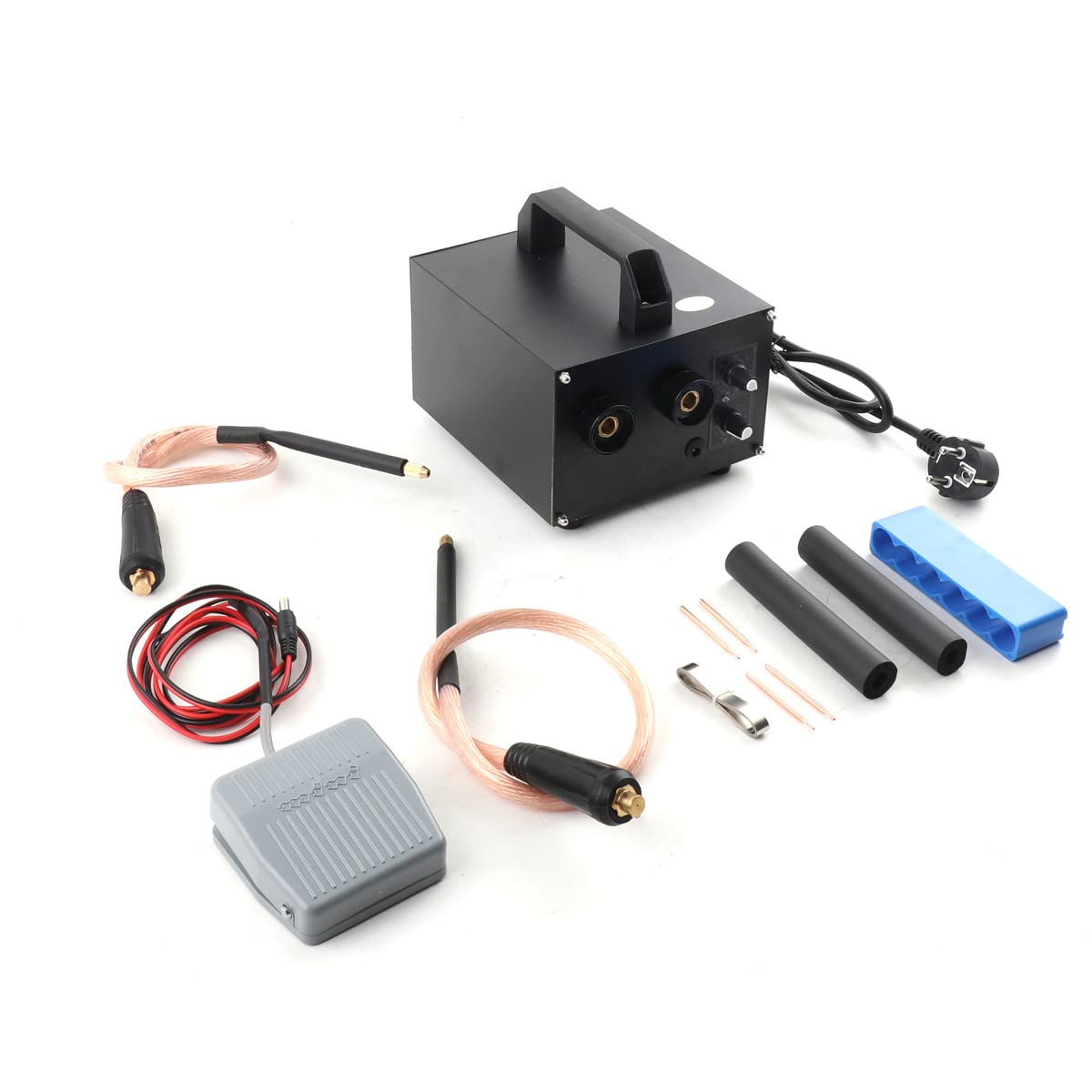 Saldatore a punti DIY Saldatore a punti 6700W Battery Spot Saldatore regolabile portatile saldatrice a punti batteria Saldatrice a punti con pedale per saldatrice a punti Set
