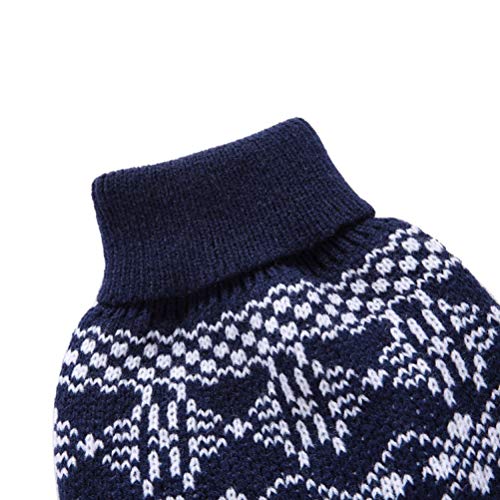 Suéter de cuello alto de punto para mascotas Suéter de cachorro Traje de Cosplay de invierno para ma