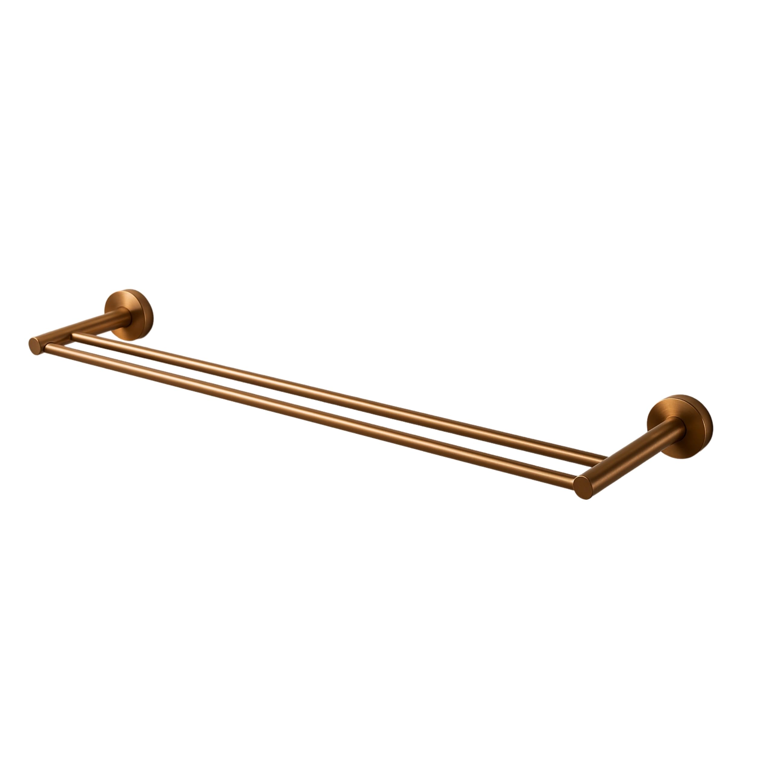 Sèche-Serviettes 60 cm Cuivre – Support Mural en Acier Inoxydable AISI 304 –Porte Serviette Design Minimaliste pour Salle de Bain, Cuisine & Bien-être – Fixation Invisible et Robuste