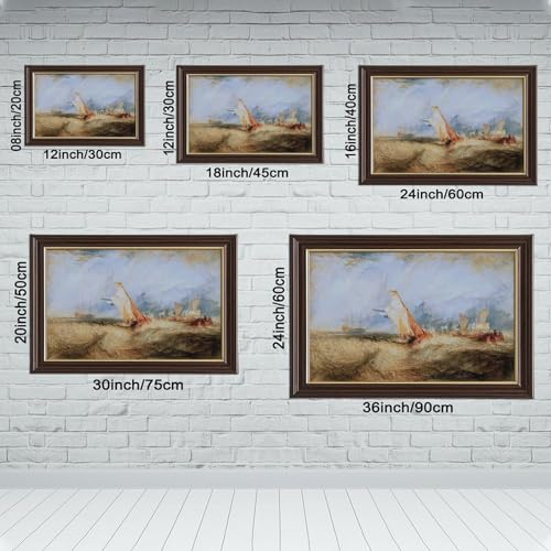Impression toile Van Tromp Joseph Turner, cadre bois suspendu bureau - 2
