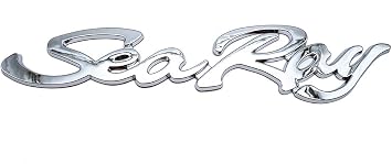 1Pc Searay Sea Ray Emblem Boat Badge 3D Letters Script Nameplate Sticker Logo 12 3/4" Chrome