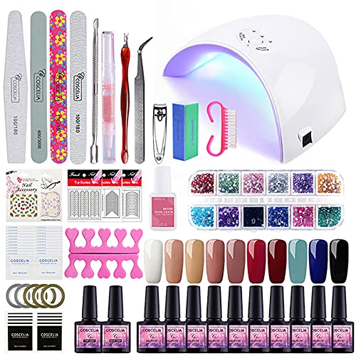 Saint-acior 10 colors gel polish starter kit 36w led uv…