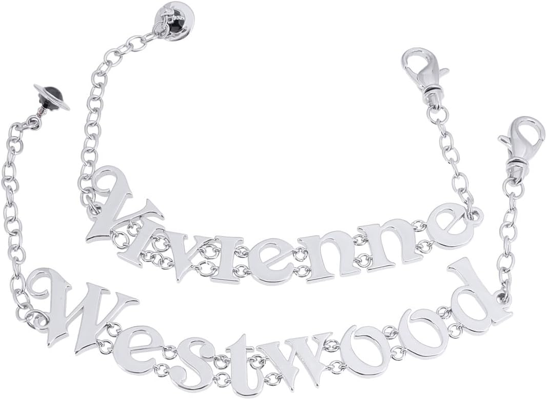 Alloy Letter Saturn Bracelet for Women – Handmade Planet Jewelry with Punk Letter Design