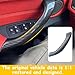 Y-QIPED Car Inner Door Handle Pull Outer Cover Replacement for BMW X1 F48 2016-2019, X2 F39 2018-2019 Driver Passenger Side (Carbon Fiber, 2pcs Left+Right)