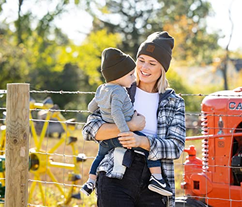 Image of Funky Junque Kids Cozy Knit Winter Beanie Hat - Perfect Holiday Stocking Stuffer