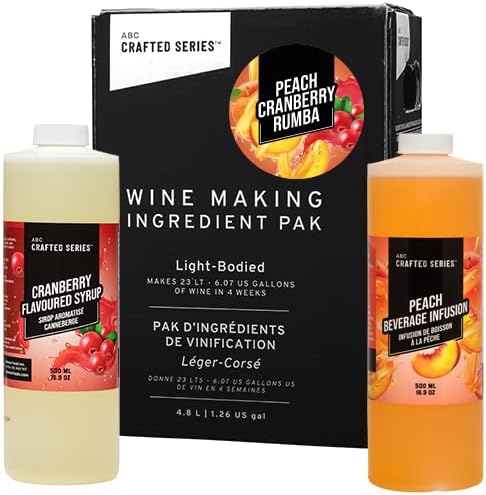 ABC Kit de fabricación de vino de frutas para hacer hasta 30 botellas6 galones de vino de frutas (empeine arándano rumba)