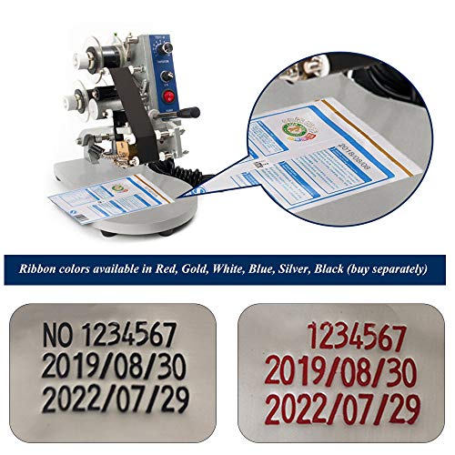 image for Sumeve Electric Hot Stamp Printer Ribbon Coding Machine Date Printing 
