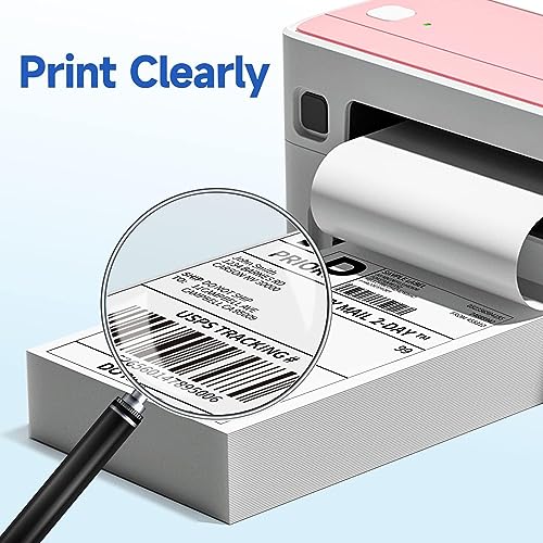 Image of Phomemo Thermal Label Printer with Ethernet & Bluetooth Connectivity with 4X6 Thermal Shipping Label 500 Labels, Compatible with USPS /UPS & More, Shipping Label Printer for Home & Small Business