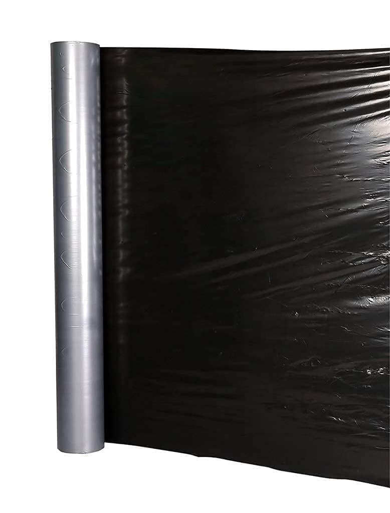 OM SAI AGRO 20 Micron Agriculture Mulching Sheet, Width- 4 feet and Length- 400 Meter Weed Control Fabric (20 Micron)