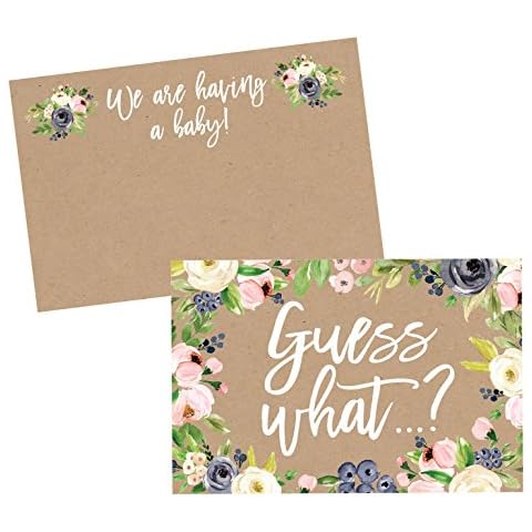 25 Pregnancy Announcement Card Set Cover