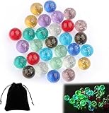 Comment Faire Briller : La particularité de nos billes de verre est qu'elles peuvent briller dans le noir. Il suffit de faire briller les billes avec une lampe de poche ou de les placer directement au soleil pour absorber l'énergie, et vous pourrez voir les étoiles éblouissantes rassemblées la nuit. La lumière crée un monde onirique.