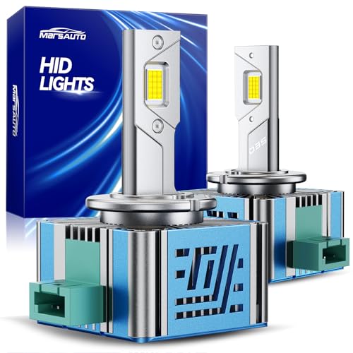 Marsauto D3S HID Xenon Bulbs, 6500K White for 66340 42403 42302 HID Assembly, IP68 Waterproof Plug and Play Fog Light Bulb, Pack of 2