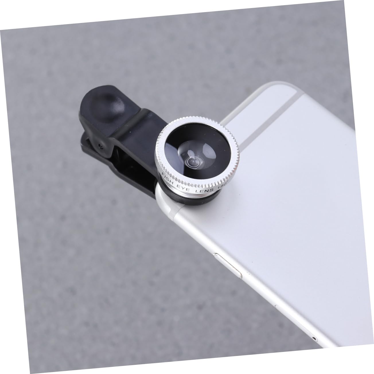 SEWACC Mobile Phone Lens Wide Angle Upgraded Macro Fisheye Clip Lens for Smartphones Professional Photography Accessory Silver