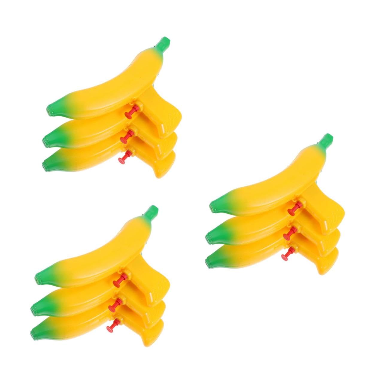 ERINGOGO 3sets 3pcs Water Soaker Fun Banana Shape Water Shooters for Summer Pool Parties 3pcs*3
