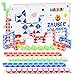 Magicat 12 serpenti magici | Giocattolo cubo magico twist puzzle, 12 pezzi à 24 blocchi, costruzione diversi oggetti per bambini e adulti