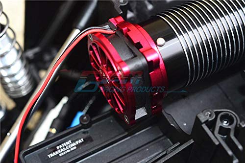 Traxxas Unlimited Desert Racer 4X4 (#85076-4) Upgrade Parts Aluminium Motor Heatsink With Cooling Fan - 1 Set Grey Silver