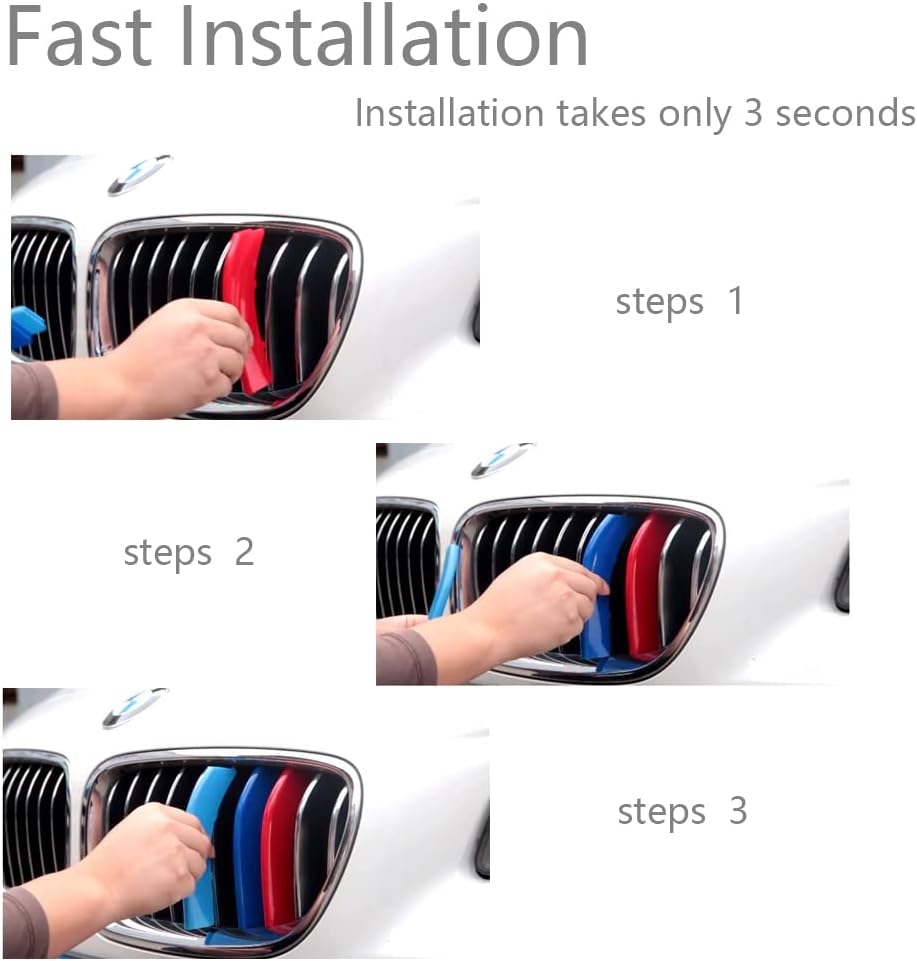 Lanyun X5 E53 grill 1999-2003 accessories color grill insert trims grill stripes fit 99-03 e53 grill with 8 vertical beam