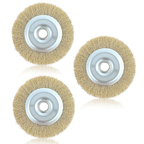 RAC814 Replacement Wire Brush for Ryobi Patio Cleaner Block Paving Wire Brush Wheel for RY18PCA-0 & OPC1800 Joint Cleaning Metal Brush 115mm