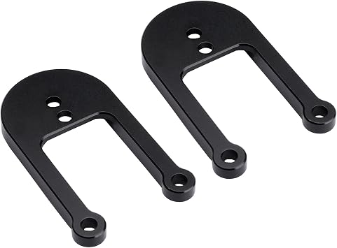 2pcs Aluminum Front/Rear Shock Tower Hoops Bracket Mount for 1/10 RC CAR RC4WD Gelande II Chassis (Front Shock Hoops)
