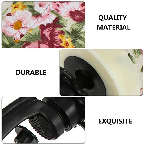 FRCOLOR Peruca Cabeça Flor Rosa Da Lona Conjunto de Cabeça Peruca Manequim Cabeça Com Suporte Cabeça