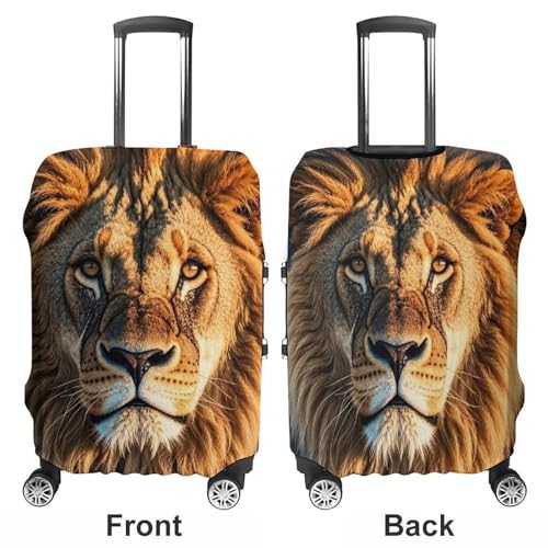 A Lion Luggage Cover Elastic Suitcase Protector Case Anti-Scratch Washable Baggage Covers Protector For Traveling, Aircraft Consignment XL3