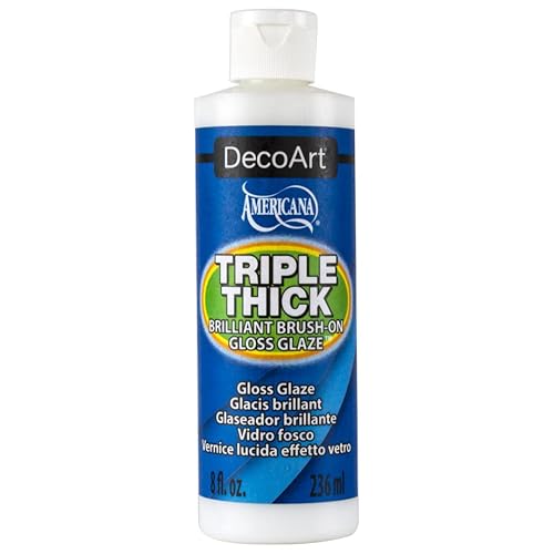 DecoArt TG01-9 Grosor triple Esmalte con brillo 8 oz DecoArt TG01-9 Grosor triple Esmalte con brillo 8 oz