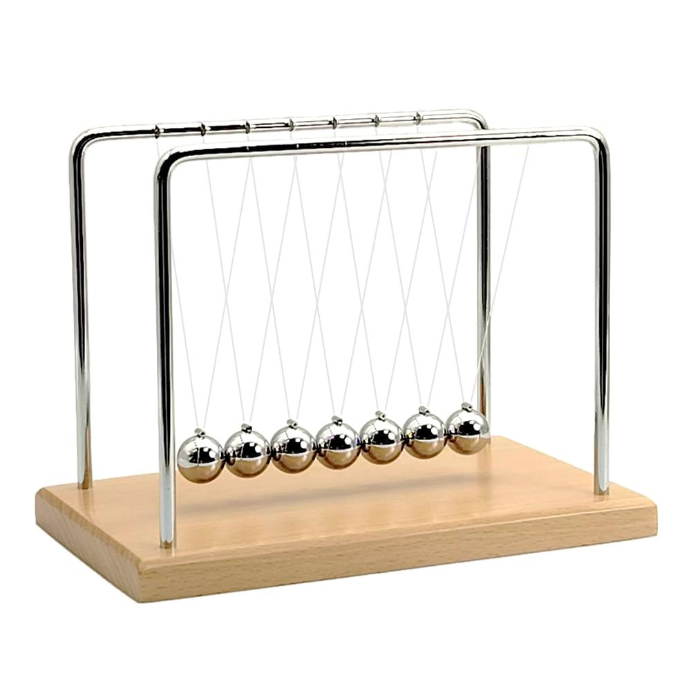 QLKUNLA Newtons Cradle Balance Balls Science Physics Gadget Desktop Decoration Kinetic Motion Toy for Home and Office — Amazon image 9