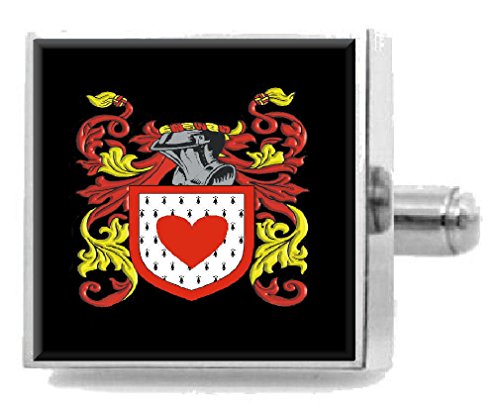 Clip para corbata Alcock Irlanda pasador metálico de corbatas con escudo grabado