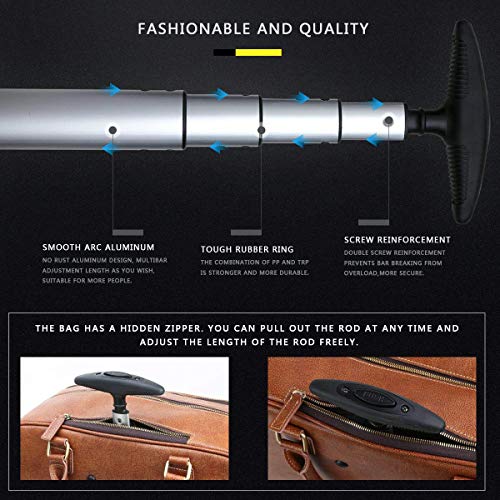 Leathario Leather Suitcase Trolley Luggage Travel Duffle Bag Weekend Overnight Rolling Suitcase Rolling Laptop Case Wheeled Briefcase Bag Suitcase Roller Boarding Under Seat Case