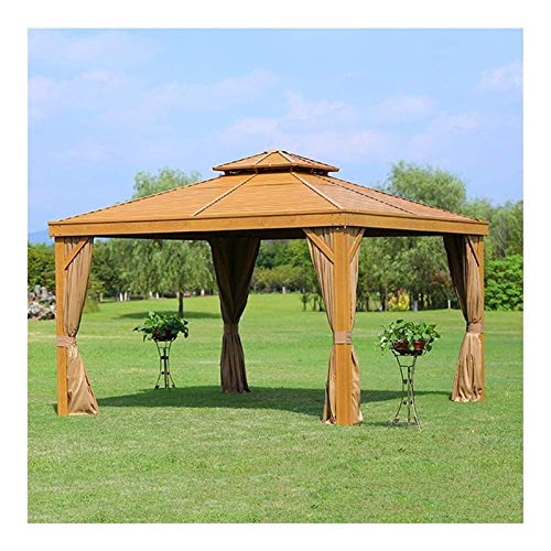 Gazebo para Casa o Club de Negocios, 3 * 4M Gazebo Gazebo, Pabellón Pabellón Al Aire Libre Villa Pabellón Ocio Aluminio Alloy Chalet Toldo al Aire Libre Villa Costopio