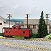 C8763 1 Unit Painted 1:87 HO Scale 36' Wide Vision Caboose Wagons Model Railway (Brown)