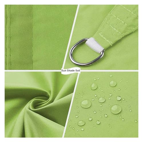 Toldo de sol triangular para evitar calor y lluvia en terrazas con kit de tensores 3