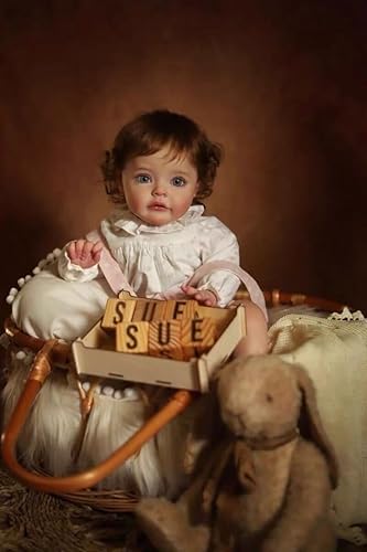 Pinky Reborn Muñecas para niñas de 24 pulgadas, muñeca de bebé realista para regalos de Navidad