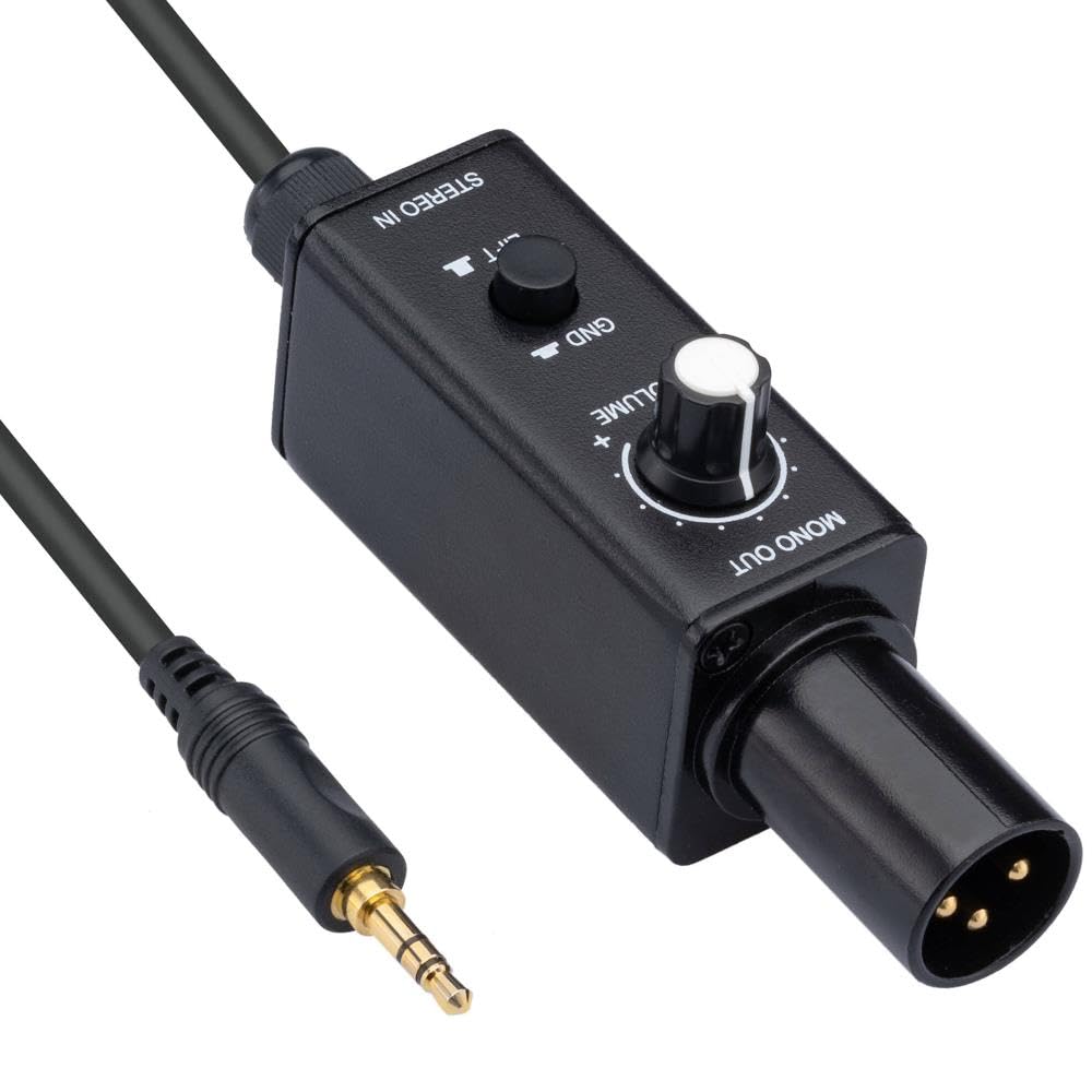LT-PDI - Caja directa pasiva de un canal para portátil (Caja Directa) - Convierte audio desequilibrado a audio equilibrado, ideal para computadora, caja DI estéreo, señal de audio limpia para