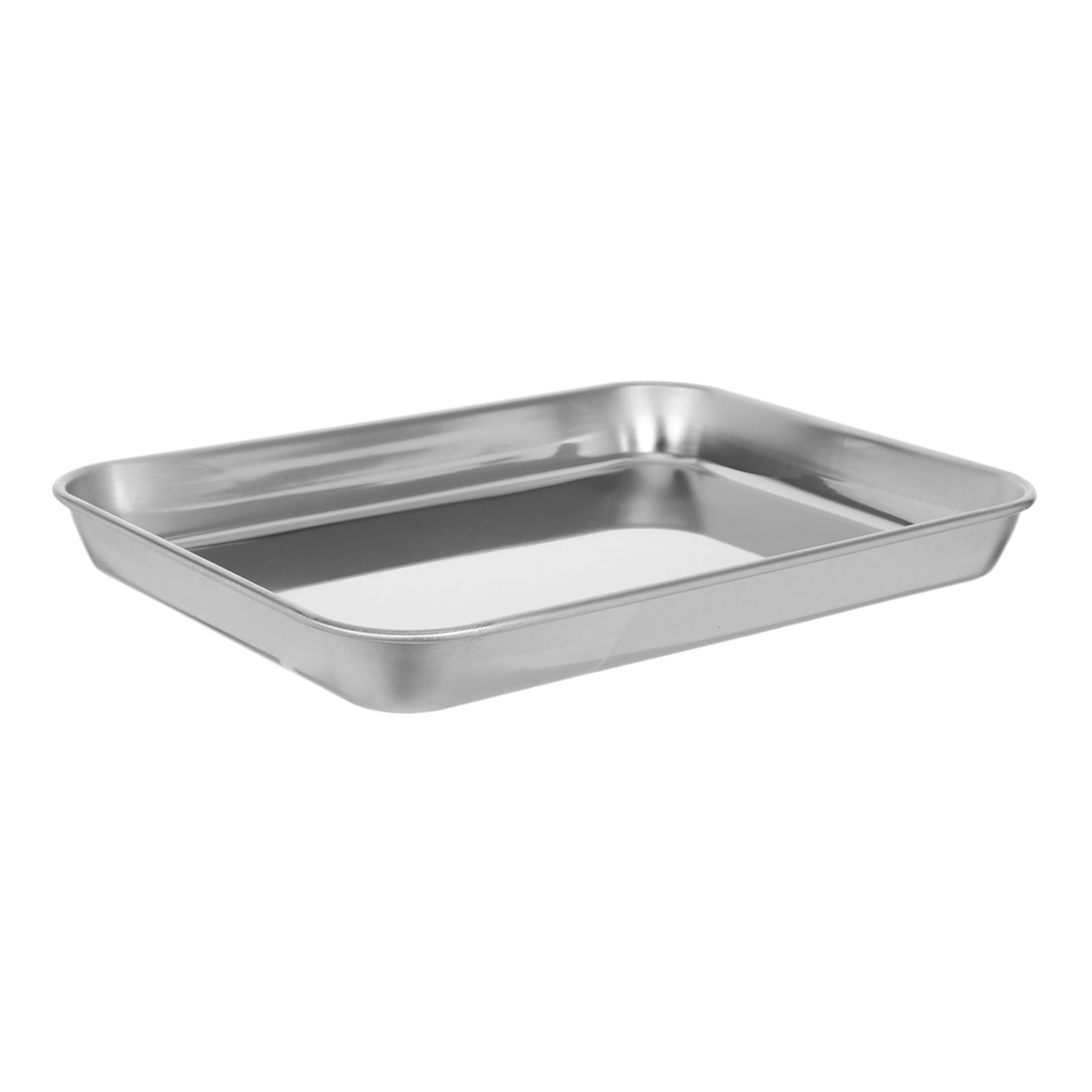 Toyvian Plaque de Cuisson Acier Inoxydable Moule Pâtisserie Réutilisable Antirouille Plateau de Cuisson Lisse et Résistant pour Gâteau Sushi et Barbecue Dimension