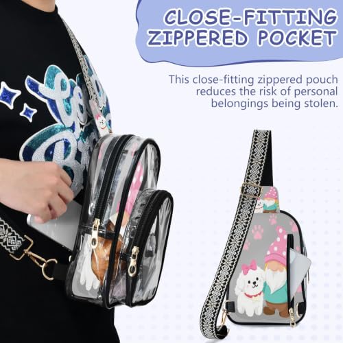 Bolsa cruzada cómoda para espectadores deportivos con dos modos de transporte 5