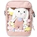Ita Bag Bandolera de hombro para niñas adolescentes - JK Bag kawaii Lolita DIY Cosplay pequeñas Satchels, Pink, Talla única