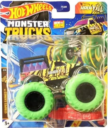 Hot Wheels Monster Trucks Haul Y'all New for 2024, Includes Crushed Car